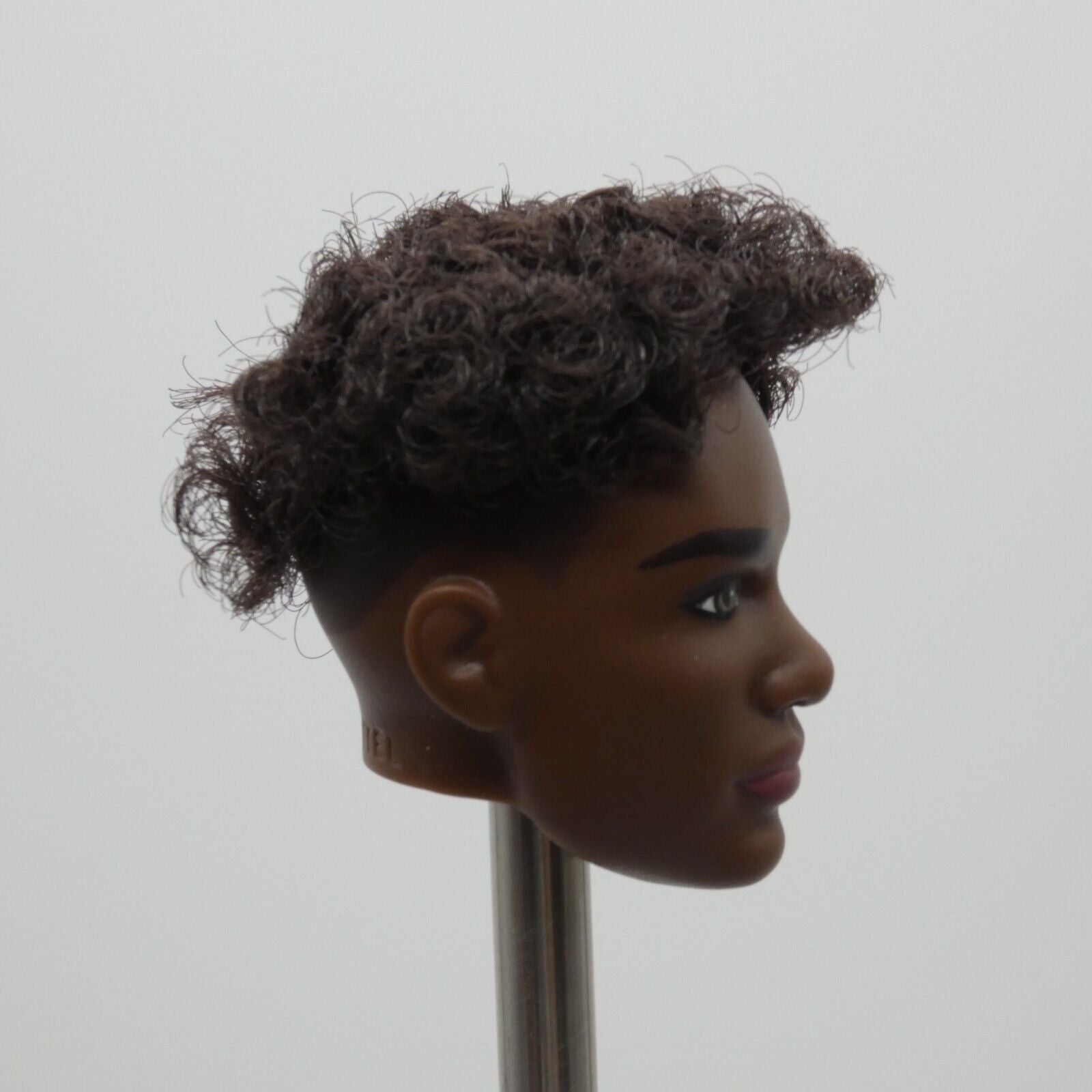 Barbie Looks 25 AA Doll Head Ken Basic Face Dark Skin Rooted Hair HRM17 2024 M1