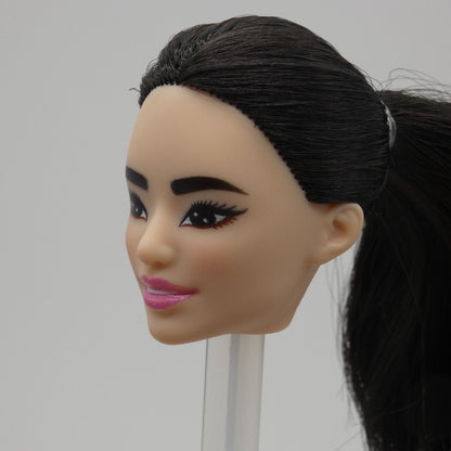 Barbie Made To Move Tennis Player Doll Head Only Black Hair Asian 2023 HKT73