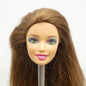 Barbie Fashionistas Swappin' Styles Doll Head Summer Face Brown Hair 2011 V4092