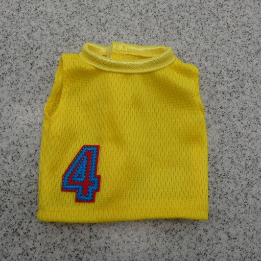 WHYTOYS Doll Top Shirt Jersey Yellow Sports Sleeveless Fits 14" American Girl