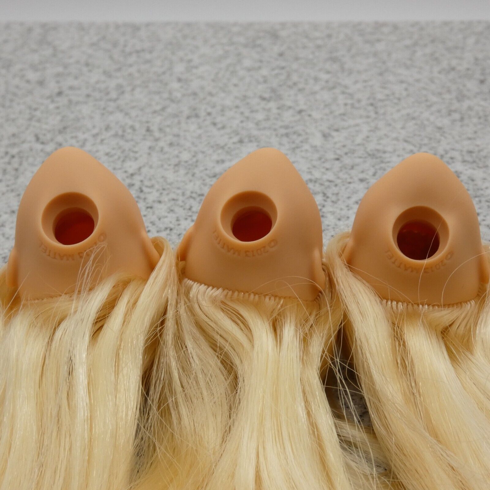 Barbie Fashionistas 193 Doll Head Lot of 3 Millie Face Blonde Medium Light HJT13