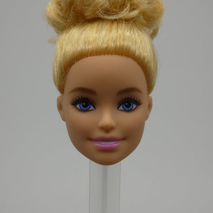 Barbie Millie Doll Head Only Messy Blonde Bun Hair Blue Eyes 2022 Teacher HCN19