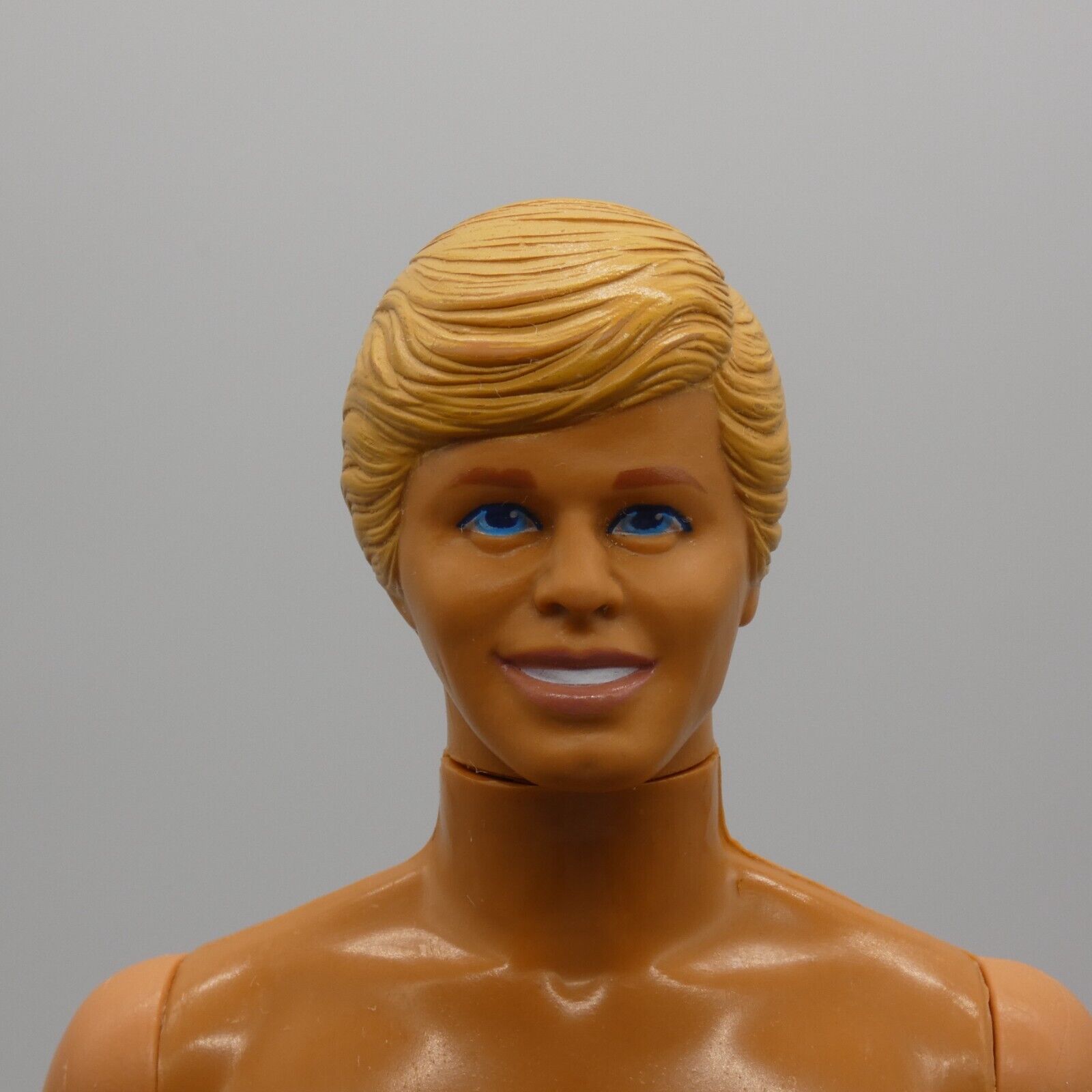 Barbie Beach Time Ken Doll 1985 Blonde Blue Eyes Crystal Facemold Nude 9103