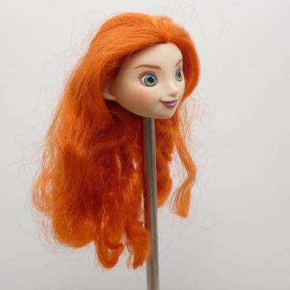 Disney Princess Merida Doll Head Light Skin Royal Shimmer Brave Hasbro E0281