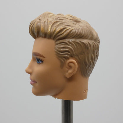 Barbie Beach Ken Ryan Doll Head Only Molded Blonde Hair 2016 Mattel DGT83