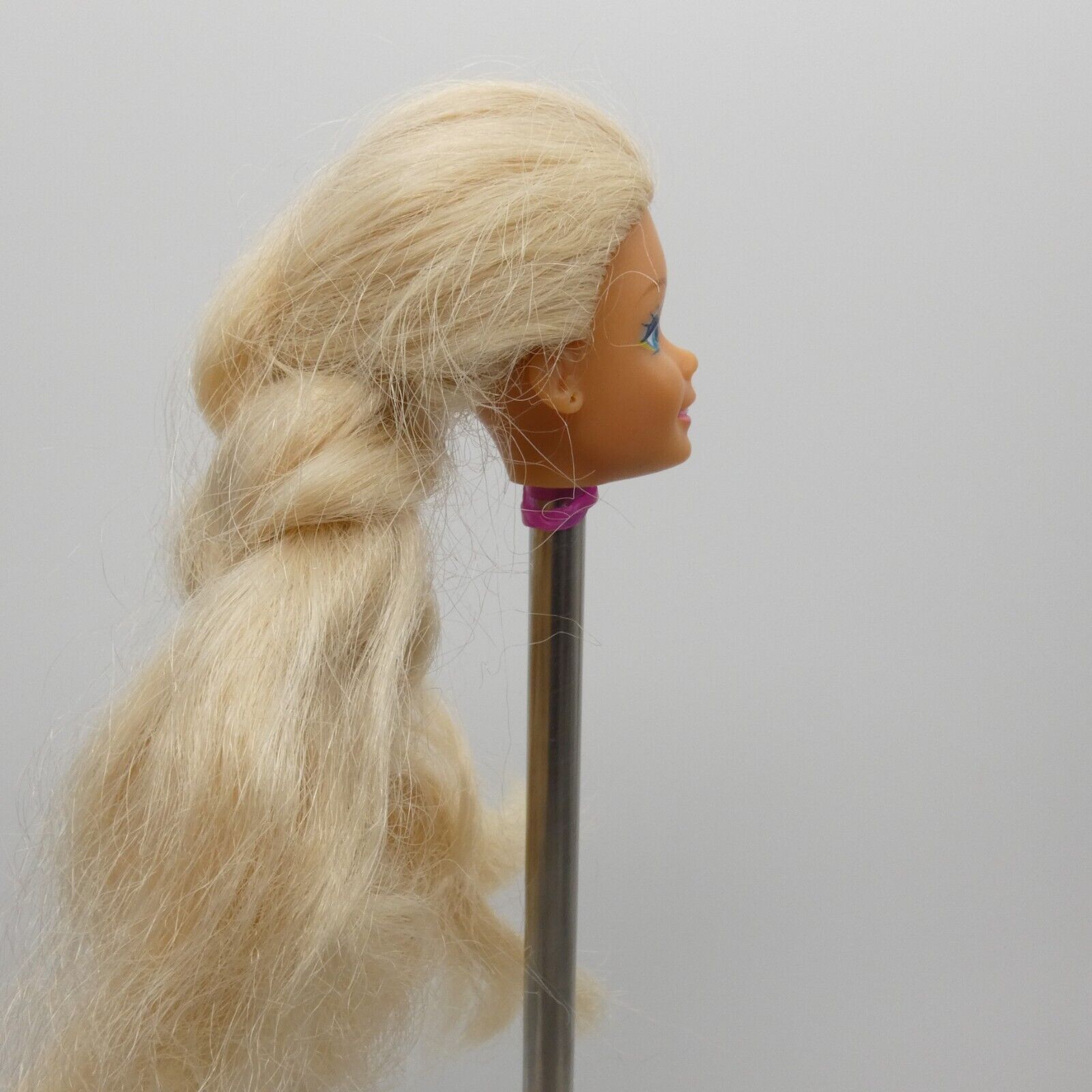 Barbie Western Fun Doll Head Only  Blonde Braided Hair 1990 Mattel 9932