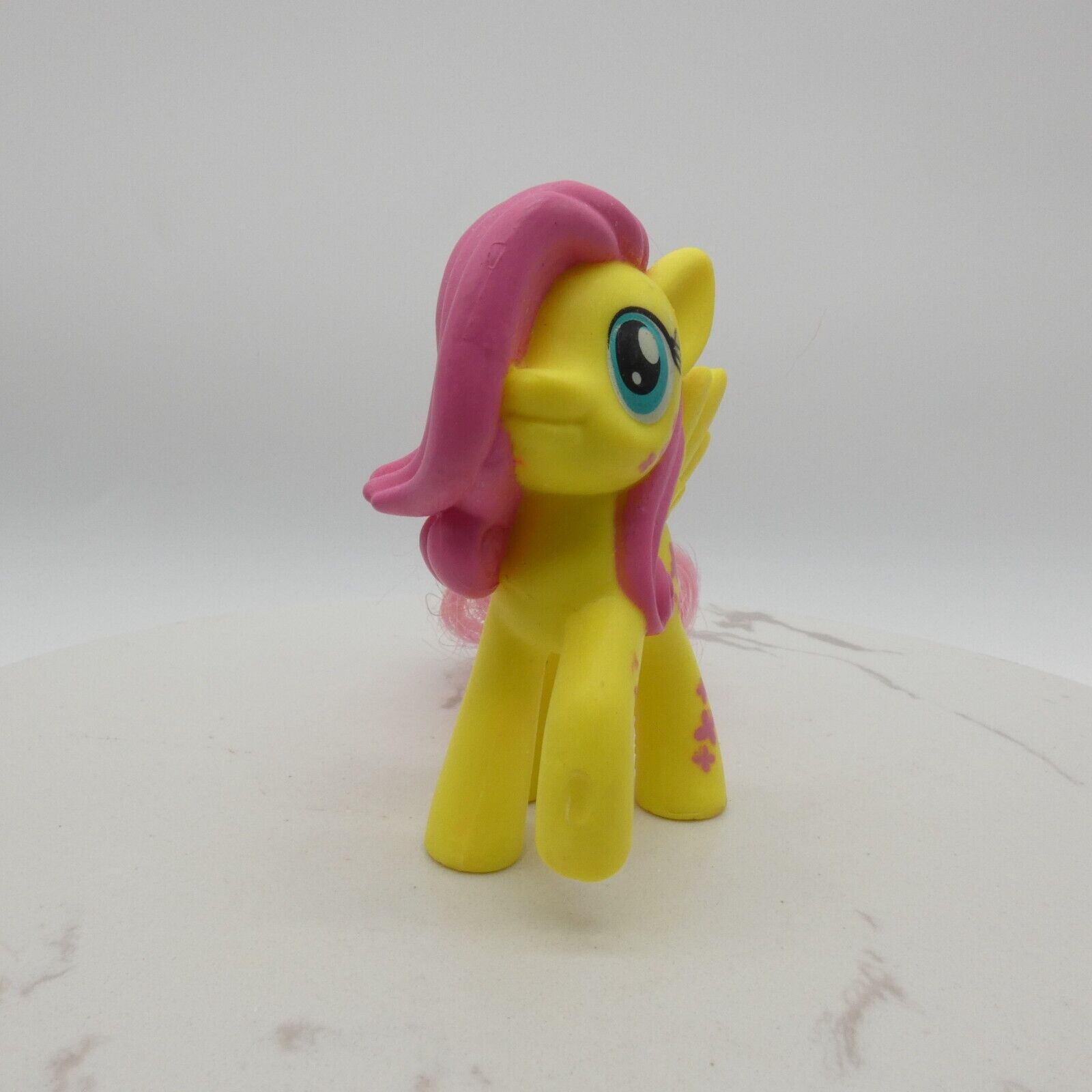 My Little Pony Fluttershy G4 McDonald's Toy Molded Mane Yellow 2016 Hasbro