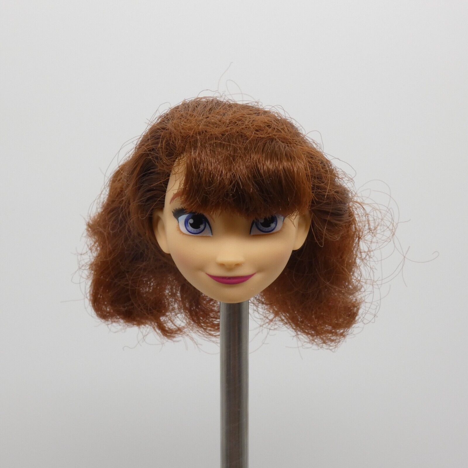 Disney Queen Iduna Doll Head Only Brown Hair Blue Eyes Light Skin Frozen 2 E8042