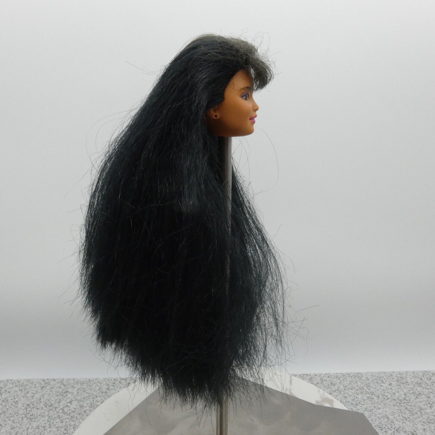 Barbie Pearl Beach Kira Doll Head Black Hair Brown Eyes Medium Light Skin 18580