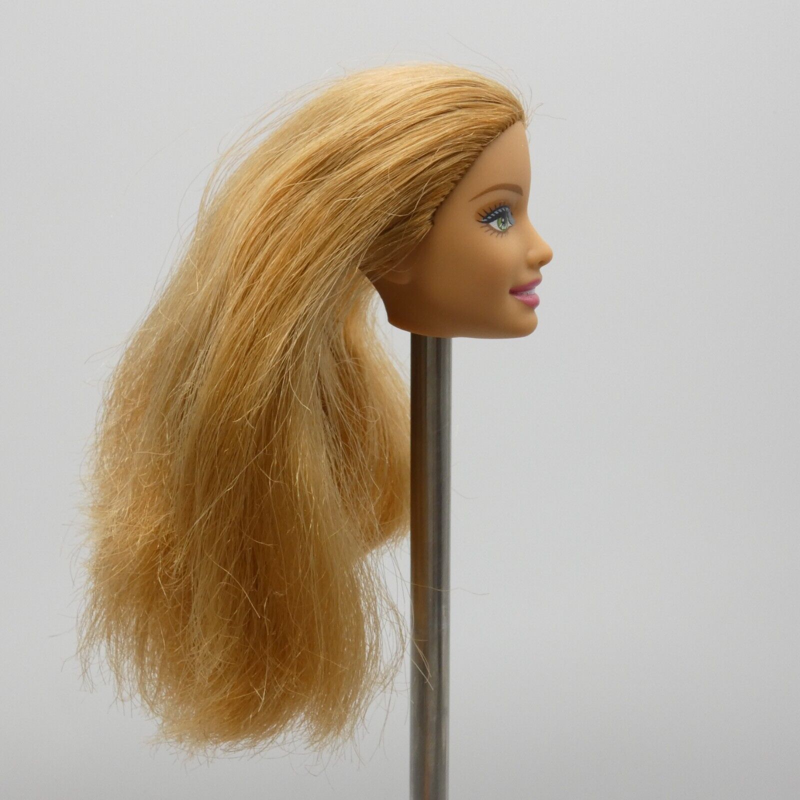 Barbie Doll Head Summer Face Medium Light Skin Red Hair Green Eyes Fashionistas