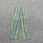 Barbie Doll Size Pants Trouser Highwaters Chin High Flared Green Vertical Stripe