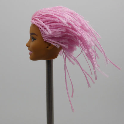 Barbie Extra 10 Doll Head Alec Face AA Medium Light Skin Pink Braids GXF09 2021