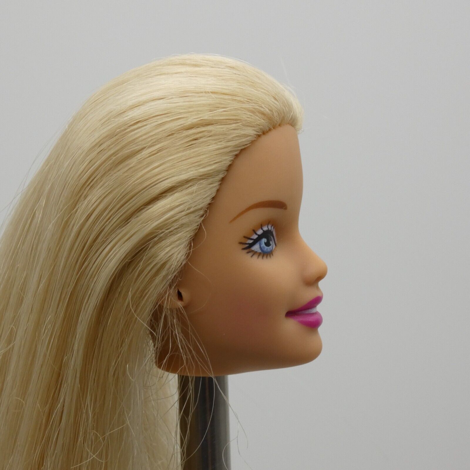 Barbie Doll Head Generation Girl CEO Face Blonde Hair Blue Eyes Light Skin