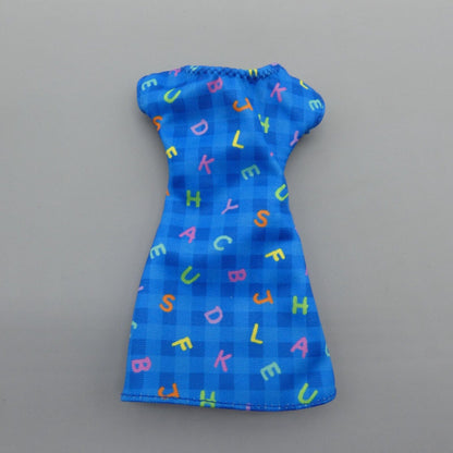 Barbie Careers Kindergarten Teacher Doll Dress Blue Alphabet Letter Mattel HCN19