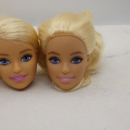 Barbie Doll Head Lot of 5 Heads Millie Face Blonde Blue Eyes Mattel JY13