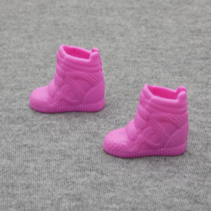 Barbie Doll Pink High Top Sneakers For Heel Feet Fashionistas