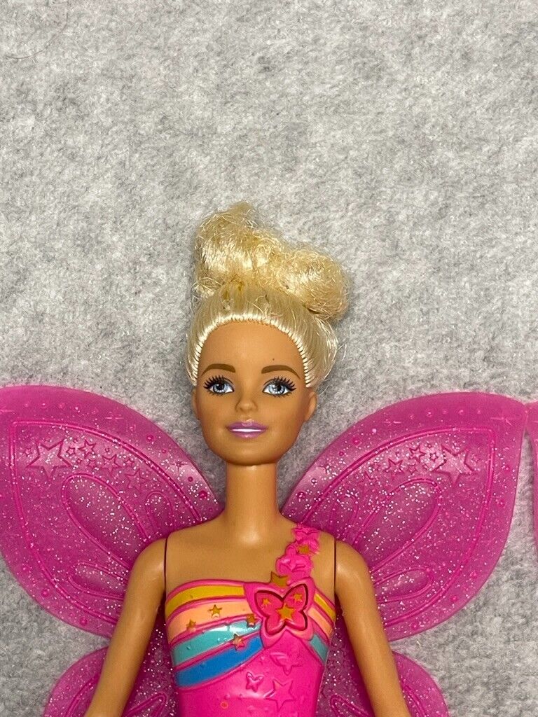 Barbie Dreamtopia Flying Wings Fairy Doll Lot of 2 Millie Face Dolls Blonde