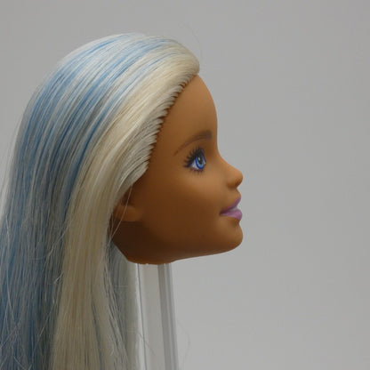 Barbie Fashionistas 120 Doll Head Only Millie Blonde Blue Hair 2019 Mattel FXL53