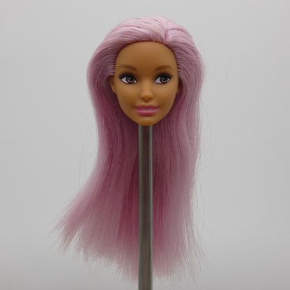 Barbie Careers Pop Star Doll Head Neysa Face Purple Hair Side Glance FXN98 2019