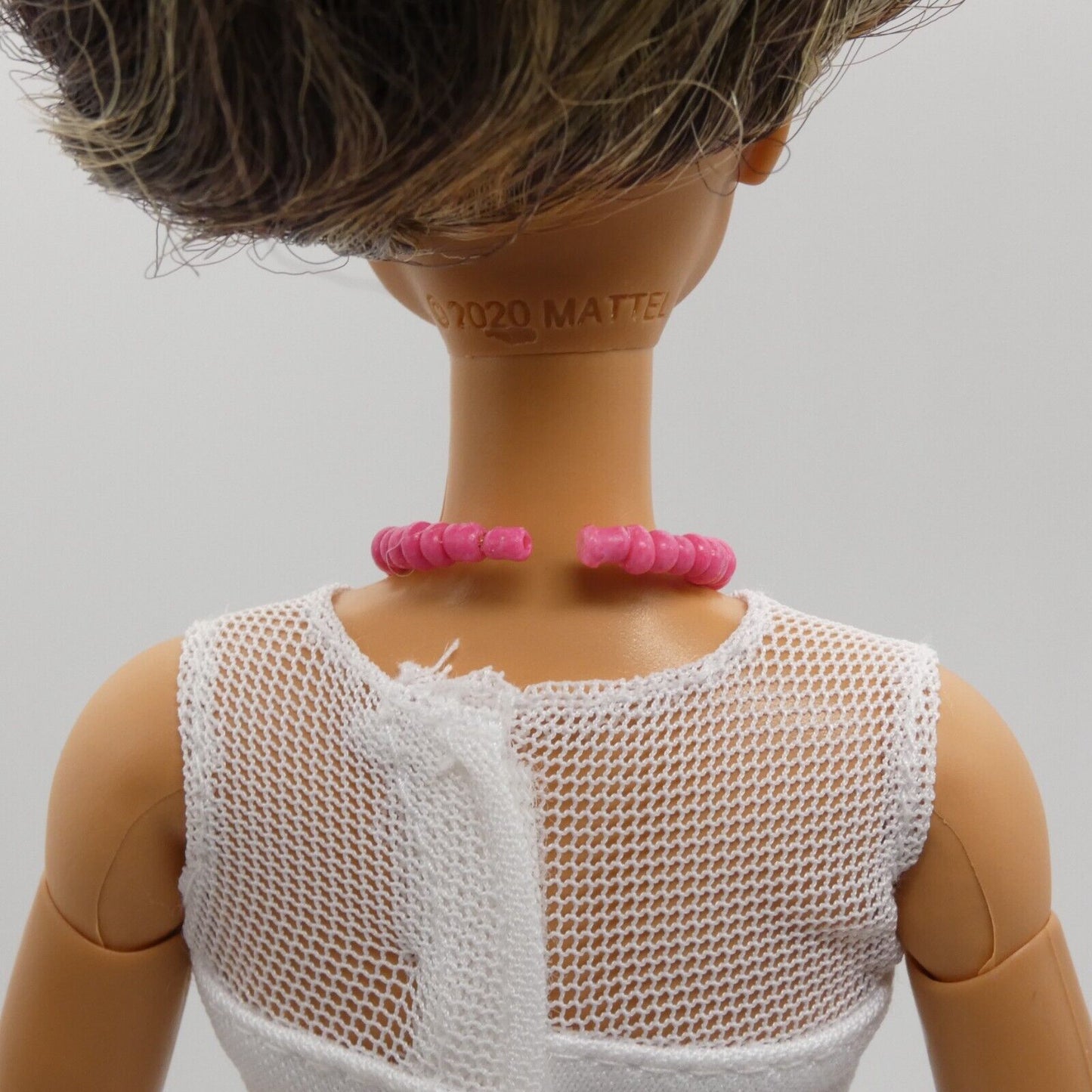 Necklace for Barbie Integrity Toys Doll Size Beaded Pink Choker Handmade