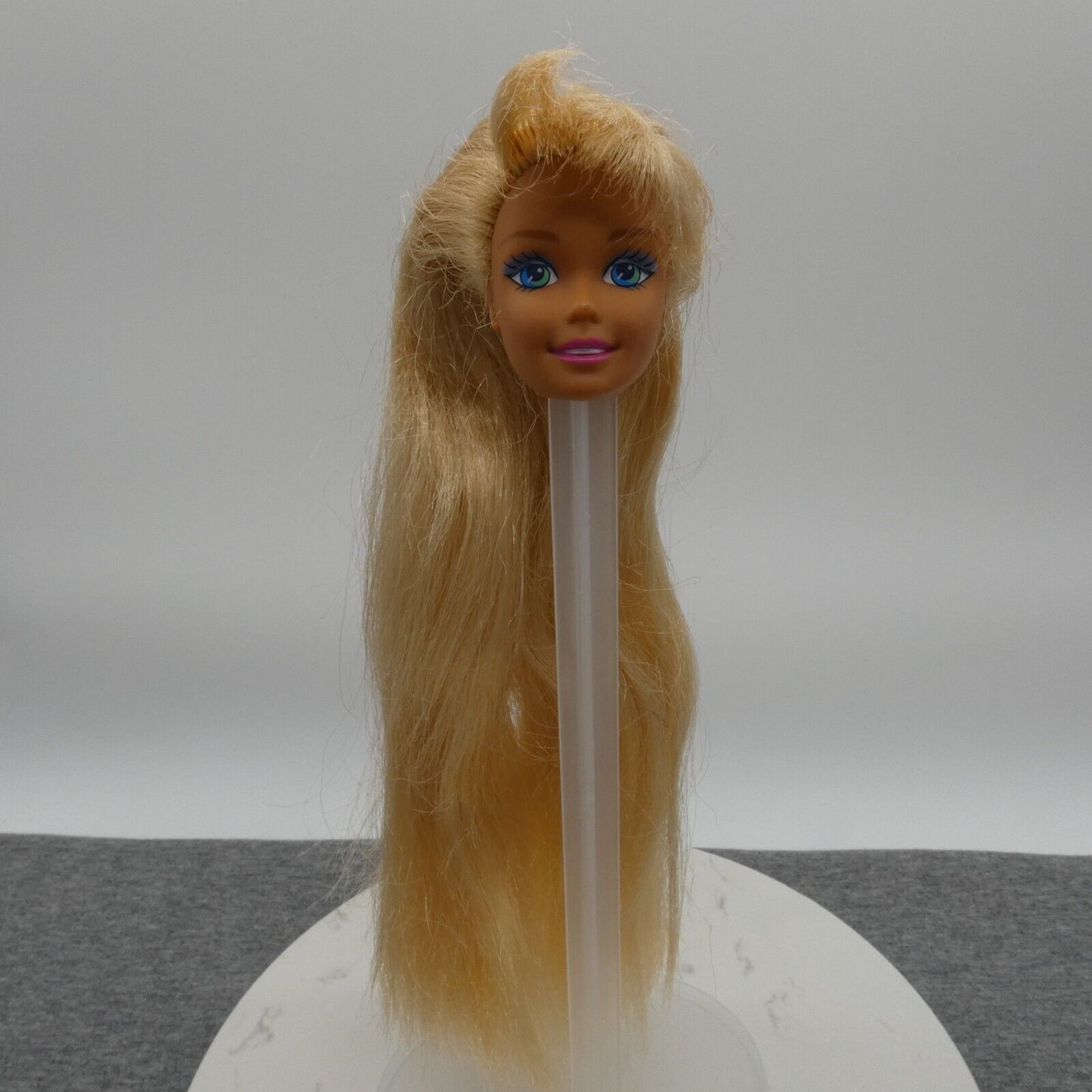 Barbie Sparkle Beach Doll Head Only Long Blonde Hair 1996 Mattel 13132 SuperStar