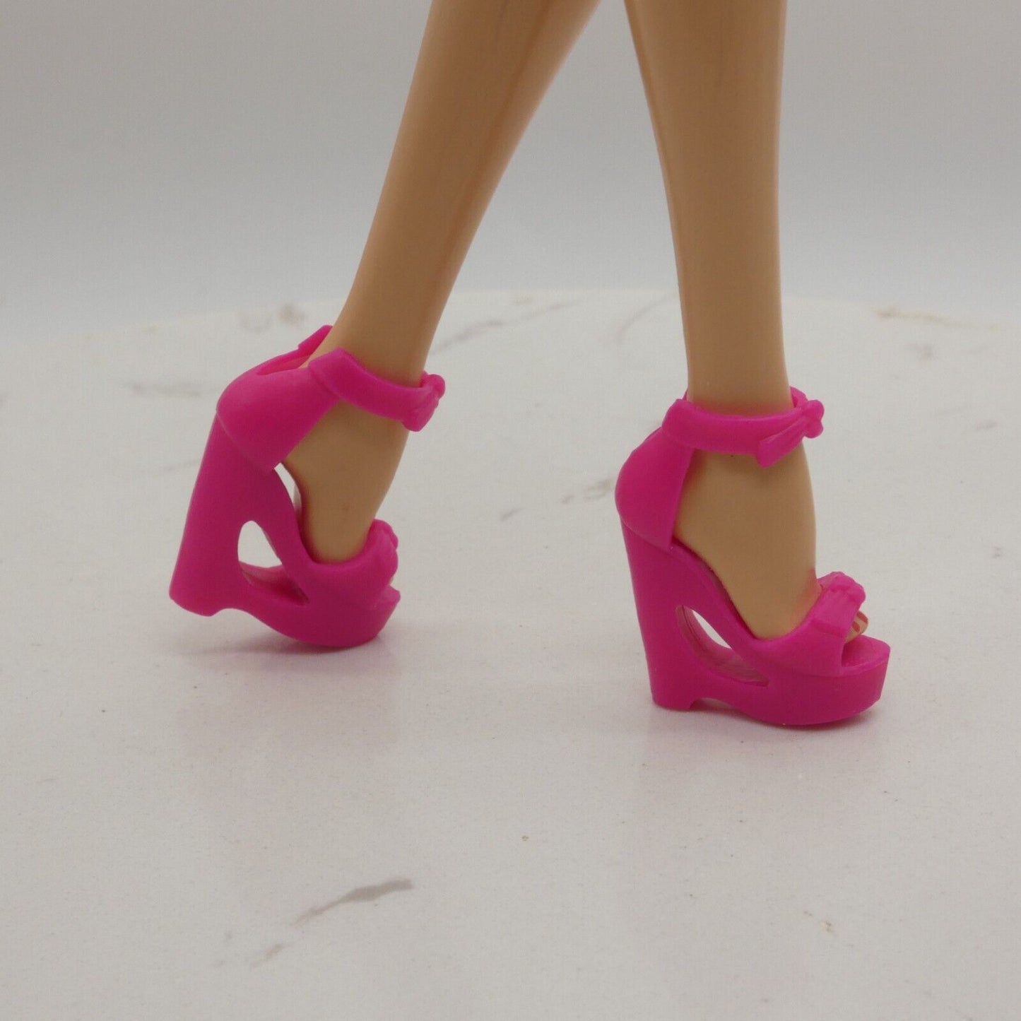 Barbie Doll Shoes Pink Sandals Fit Model Muse Tall Curvy Feet Wedge Looks 19