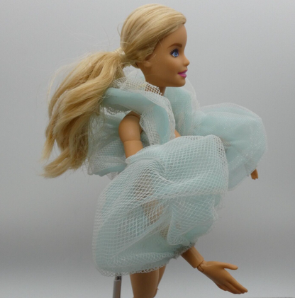 Barbie Dream Fantasy Doll Shoulder Wrap Arm Puffy Sleeves Aqua 1990 Mattel 7335