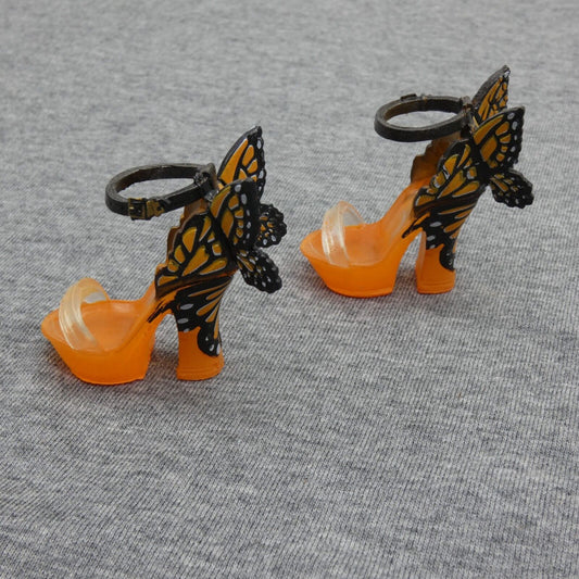 Rainbow High Poppy Rowan Series 1 Doll Shoes Orange Platform Heels Butterflies M