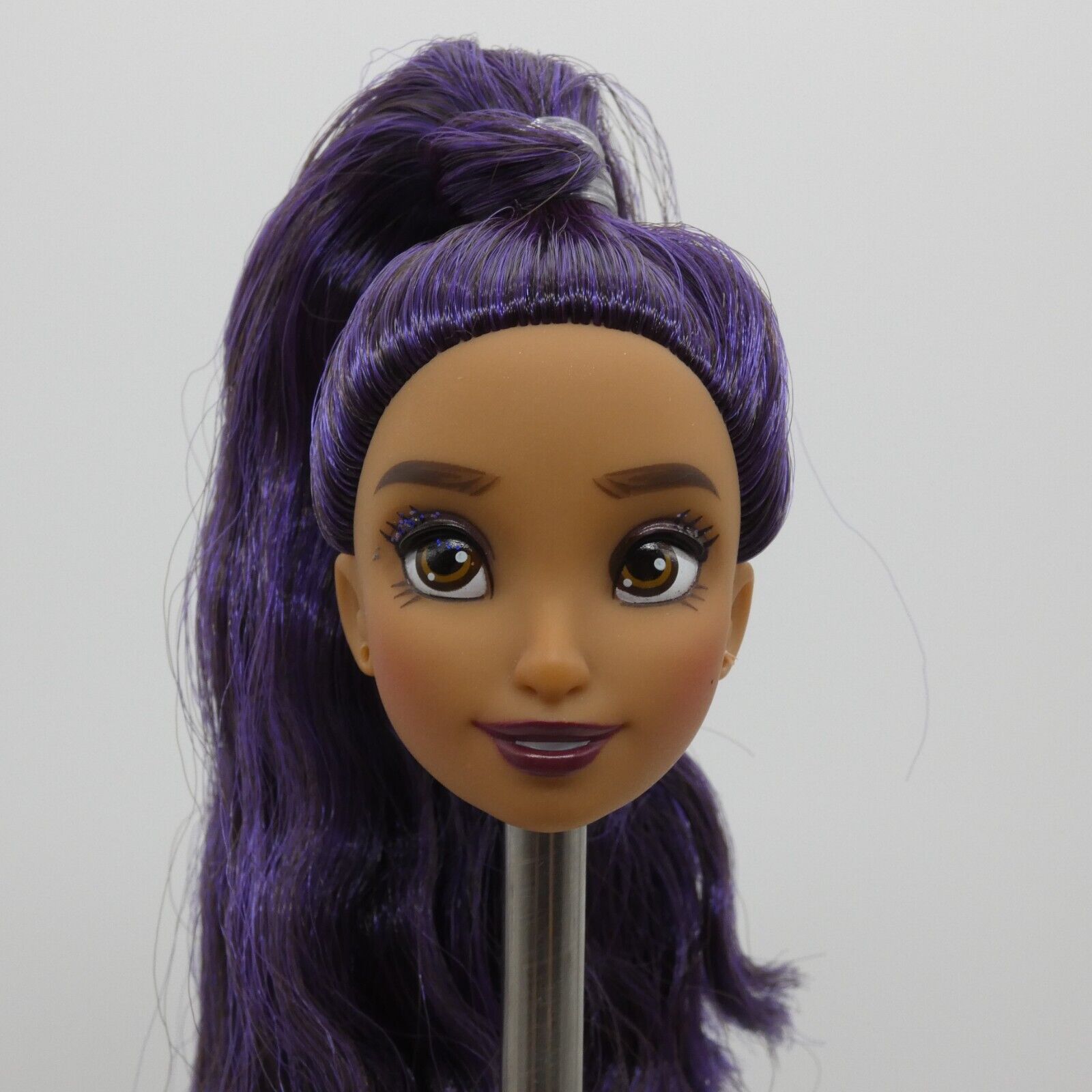 Disney ILY 4 Ever Ursula Doll Head Only Medium Skin Wavy Purple Hair Brown Eyes