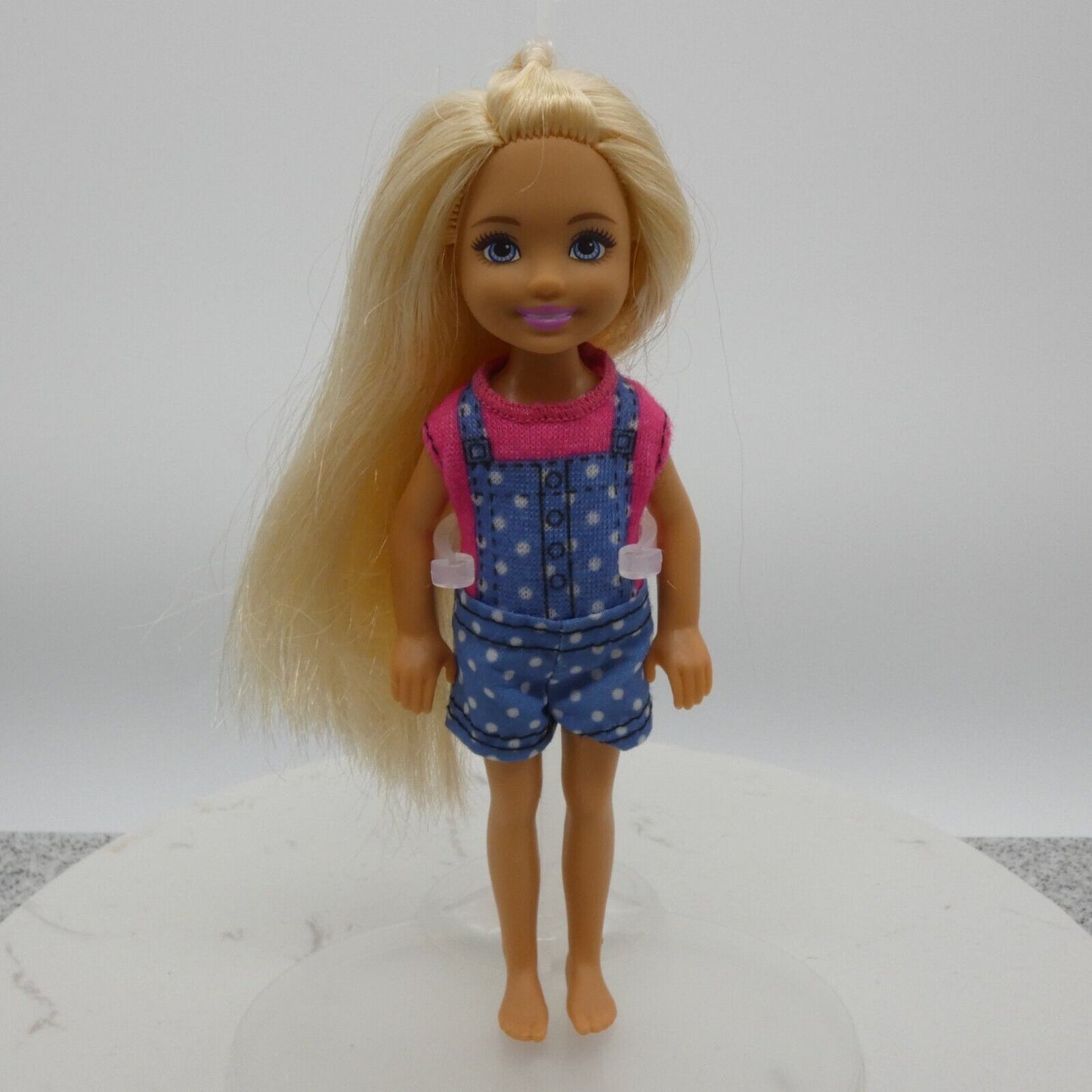 Barbie Camping Fun Chelsea Doll Blonde Medium Light Skin Tone Overalls DYX05