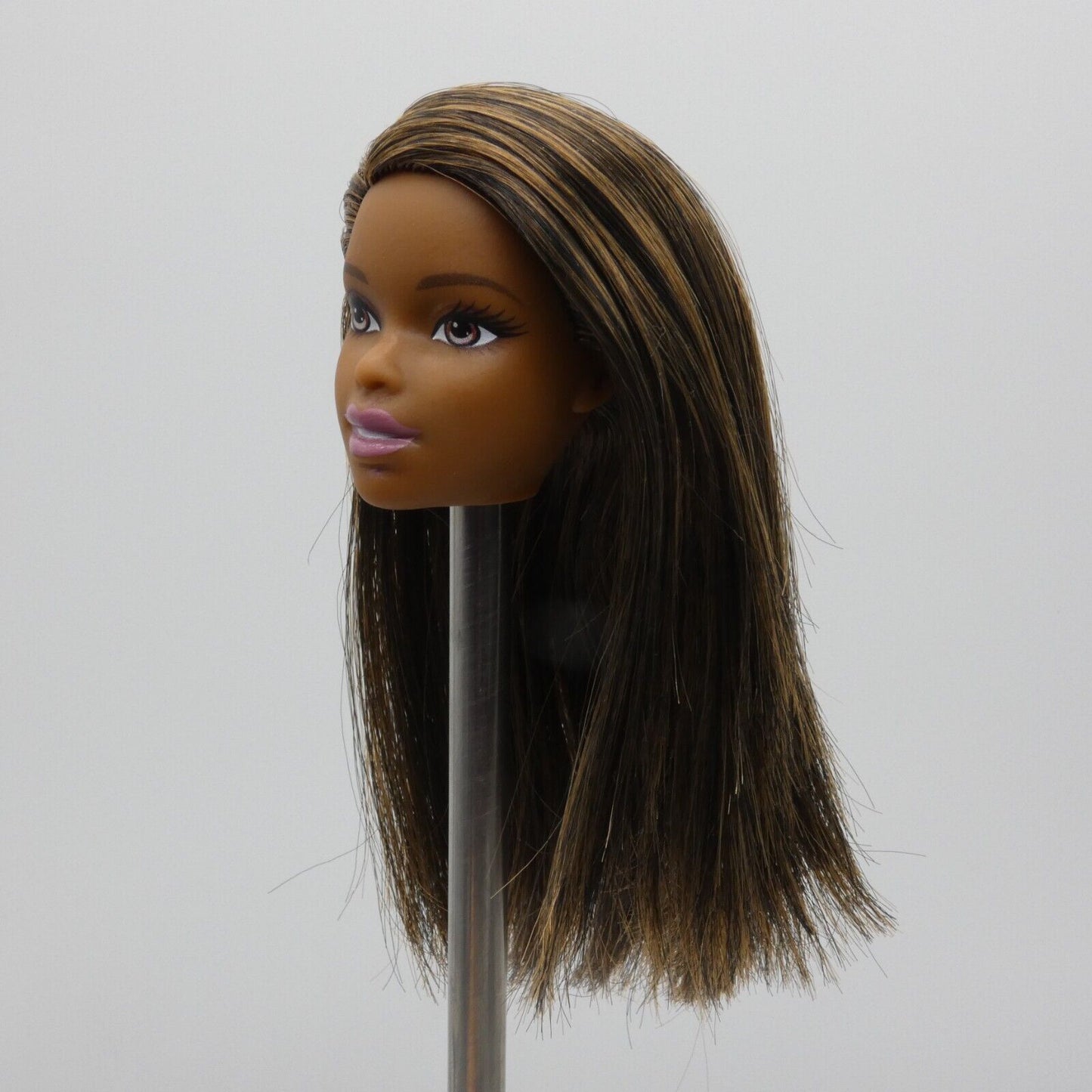 Barbie African American Doll Head Asha Face Medium Skin Baby Doctor GKH24