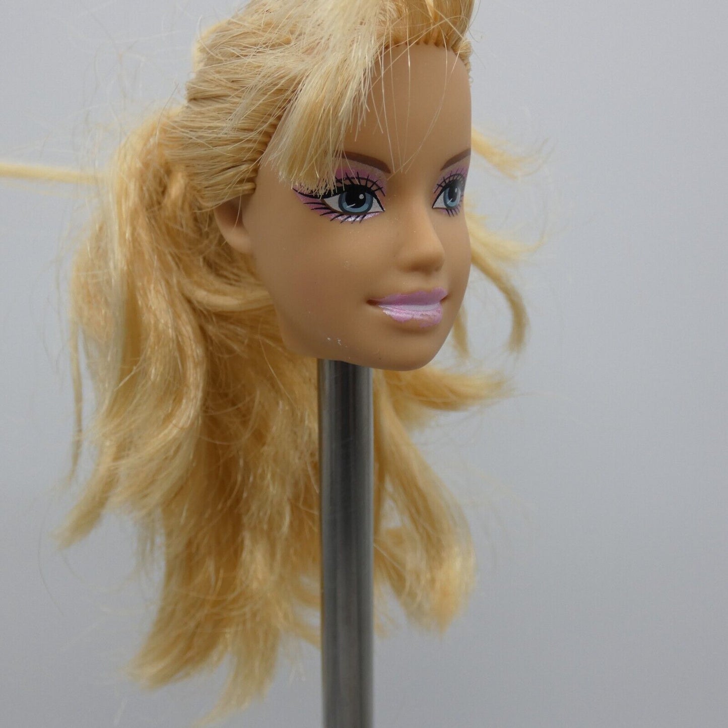 Barbie Fashion Fever Doll Head Only TLC FOR RE-ROOT Missing and Cut Hair