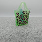 Barbie Doll Size Leopard Print Tote Bag Neon Green Blue Water Bottle Accessories