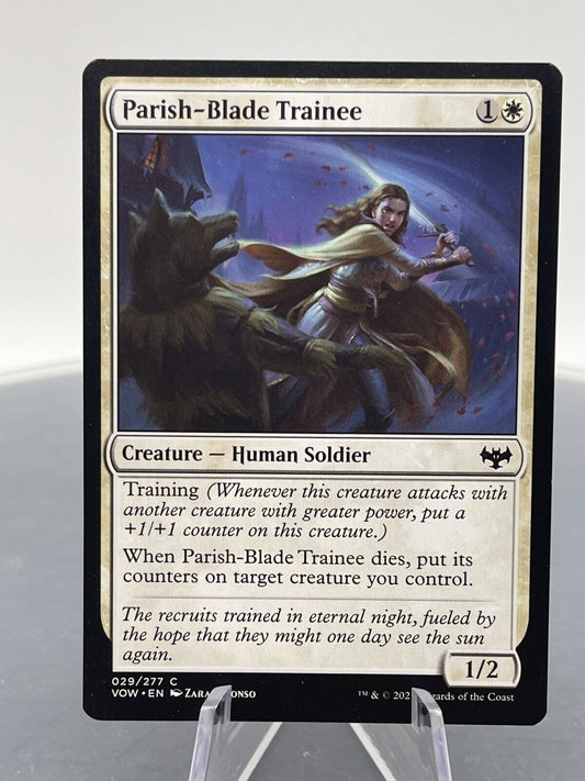 MTG, Parish-Blade Trainee, Innistrad: Crimson Vow 029/277 Regular Common