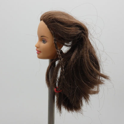 Barbie Palm Beach Teresa Doll Head Brown Eyes Hair Medium Light Skin 2002 53459