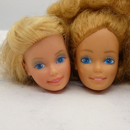 Barbie Doll Head Lot of 5 Heads SuperStar Blonde 70s 80s Malibu Mattel JY3