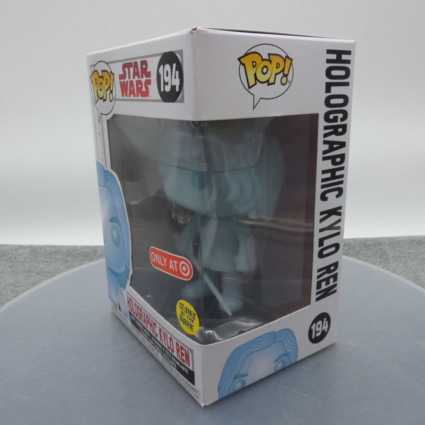 Funko Pop Holographic Kylo Ren Bobble Head Star Wars 194 Glows In The Dark GITD