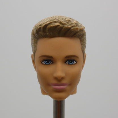 Barbie Fashionistas Glam Ken Ryan Doll Head Molded Blonde Hair 2013 Mattel BFW10