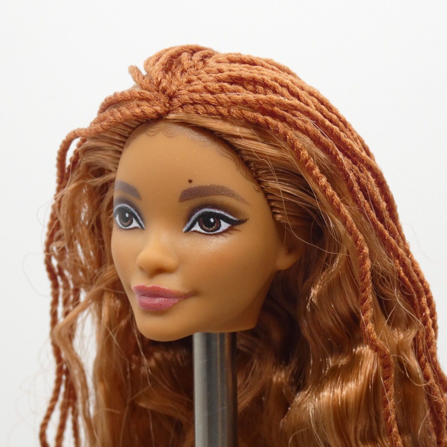 Disney Little Mermaid Live Action Ariel Doll Head Red Hair Medium Light Skin