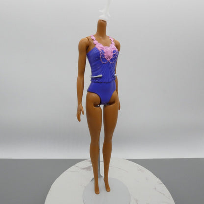 Barbie Dreamtopia Fairytale Doll Body AA Medium Dark Skin Purple Bodysuit 2020