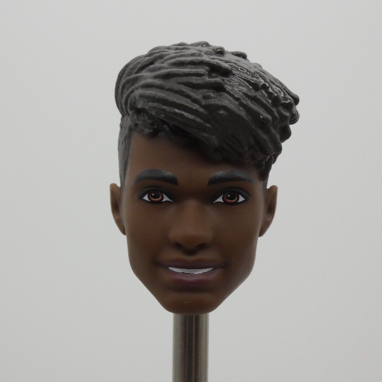 Barbie Fashionistas Ken Doll Head Spiky Quiff AA Dark Skin Tone 2022 HBV03 09