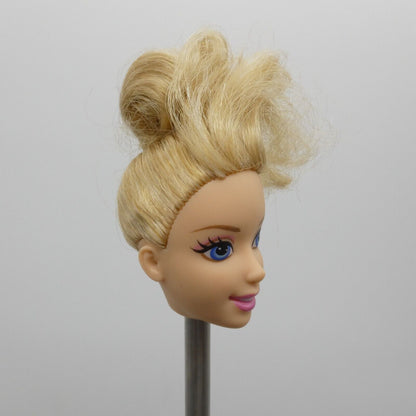 Disney Cinderella Doll Head Only Blonde Hair Long Bangs 2012 Mattel X2843