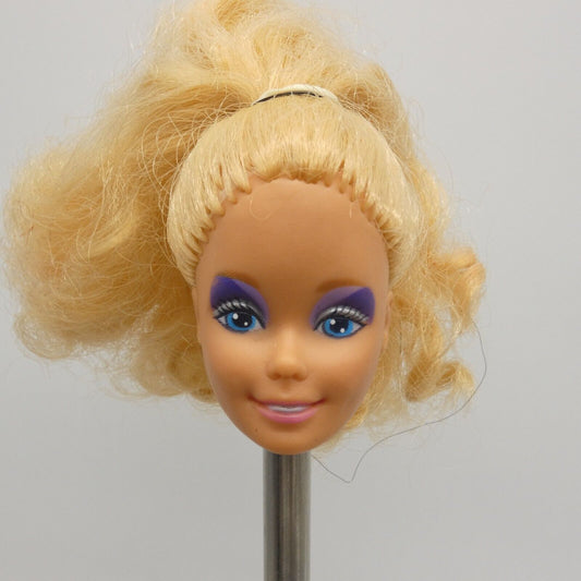 Barbie And The Rockers Doll Head Wavy Pony Tail 1985 Superstar Mattel 1140