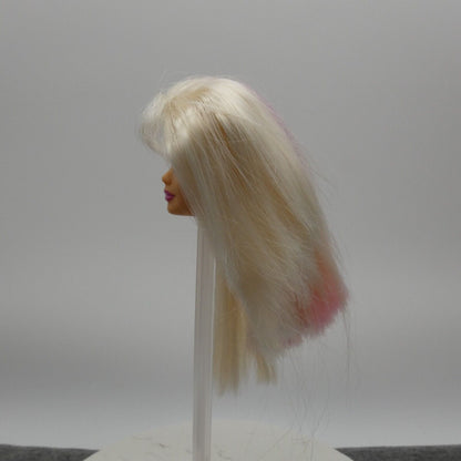 Barbie Mackie Face Doll Head Only Blonde Happenin Hair 1999 Mattel 22882