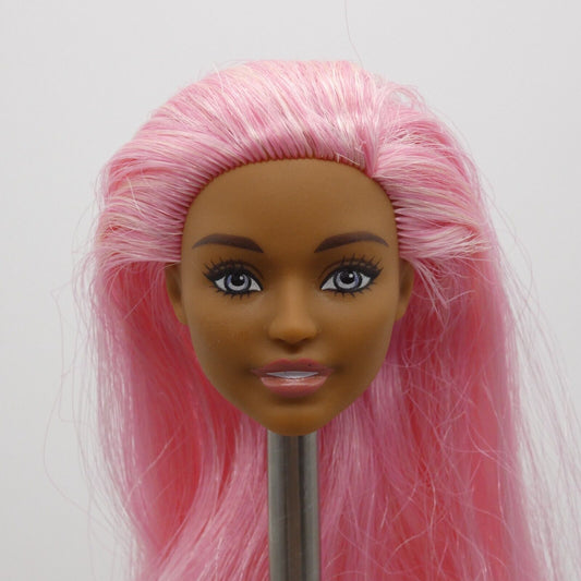 Barbie Dreamtopia Unicorn AA Doll Head Daya Face Pink Hair Medium Skin Blue Eyes