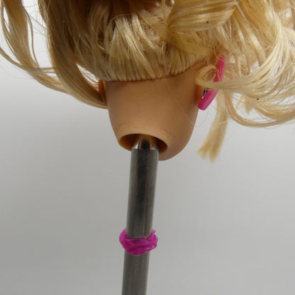 Barbie Magic Hair Doll Head Blonde Hair With Accessories Medium Light Skin