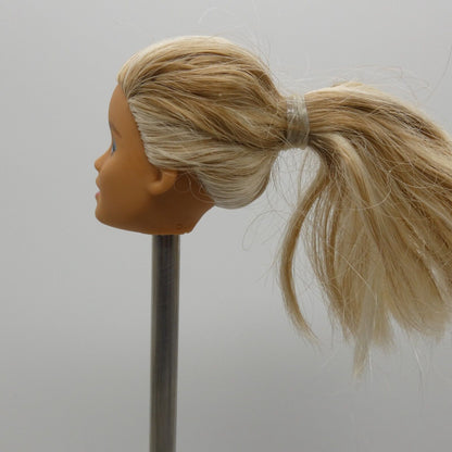 Barbie Doll Head Only Millie Face Blonde Ponytail Hair Fashionistas 2013 Mattel