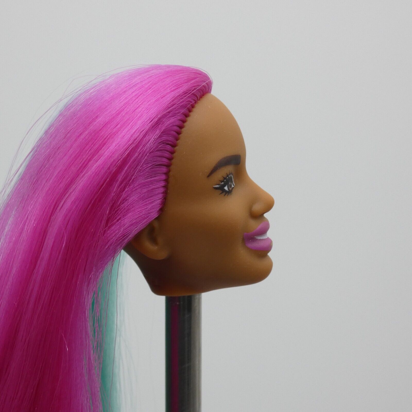 Barbie Albus Face Doll Head Only AA Dreamtopia Mermaid 2021 Pink Teal Hair