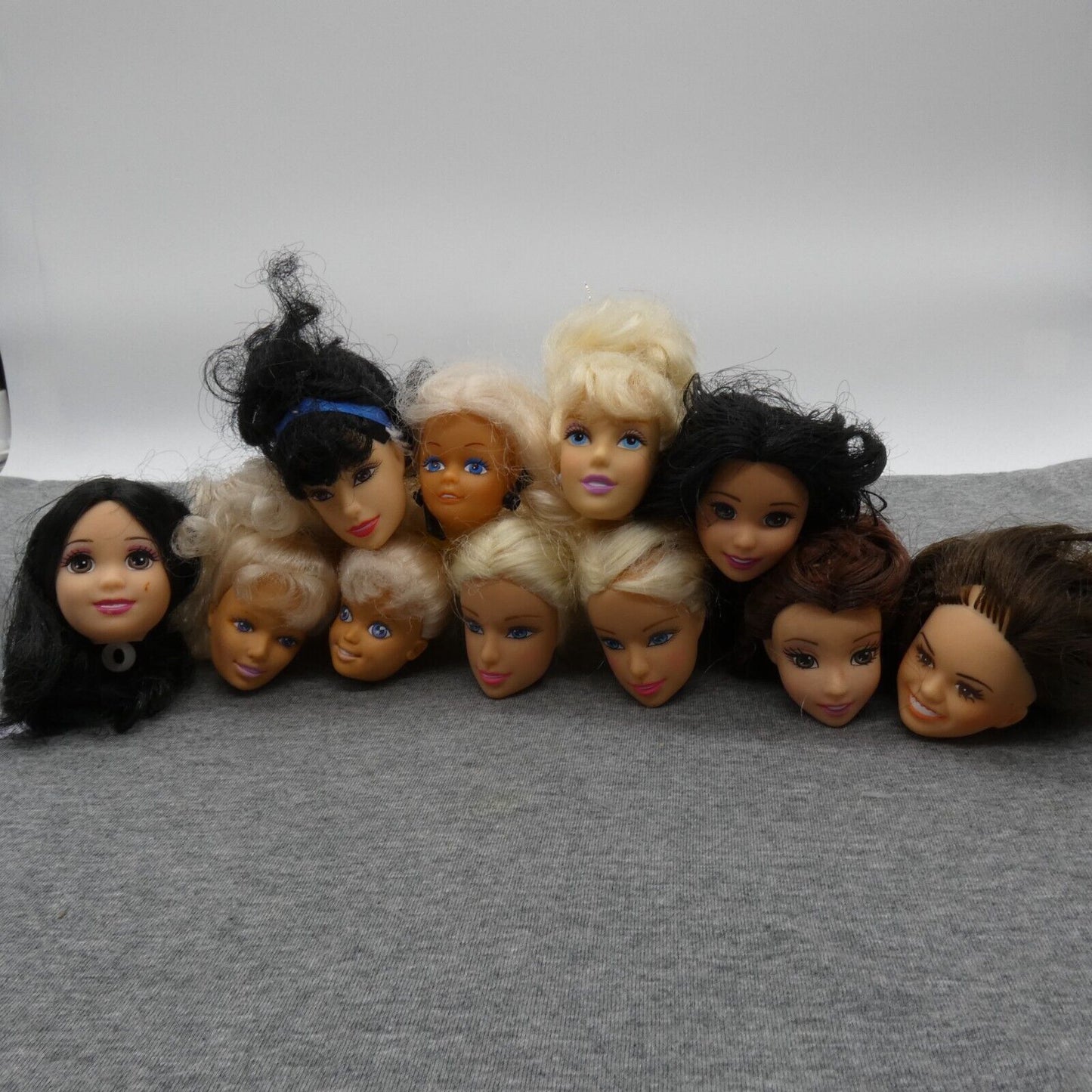 Barbie Size Doll Lot of 11 Heads Snow White Cinderella Belle Marie Osmond Clones