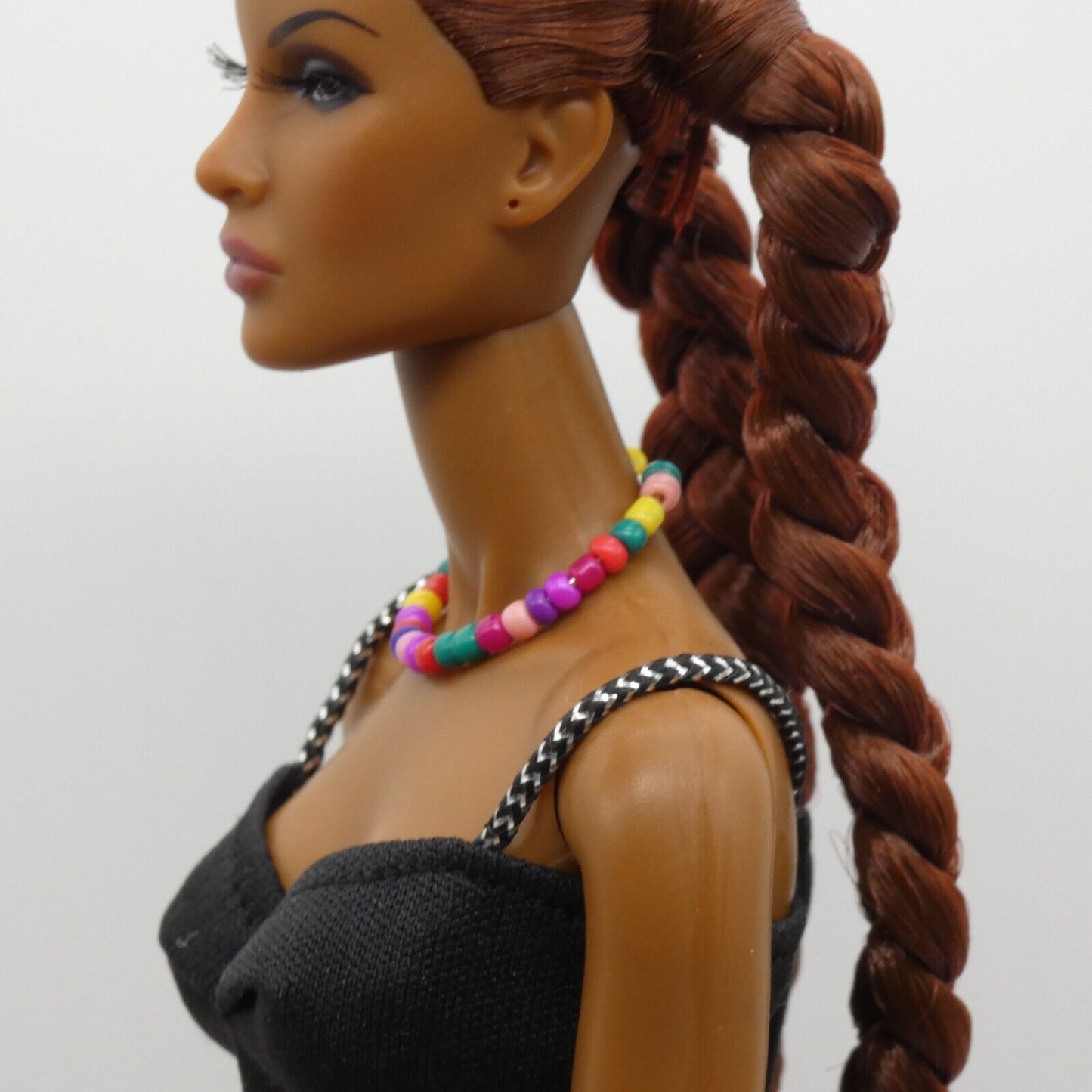 Necklace for Barbie Integrity Toys Size Doll Beaded Vivid Multi Color Choker